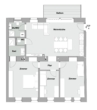 4-Zimmer-Erstbezug mit Balkon im Luxus-Altbau! - Grundriss