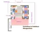 Feriendomizil und Anlagemöglichkeit in Podobuče, Süddalmatien - Grundriss